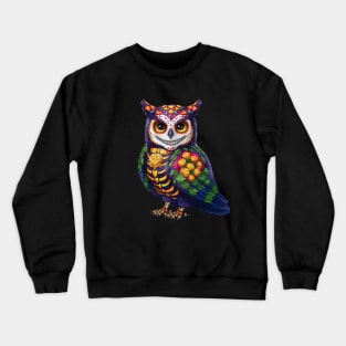 Day Of The Dead Owl Crewneck Sweatshirt